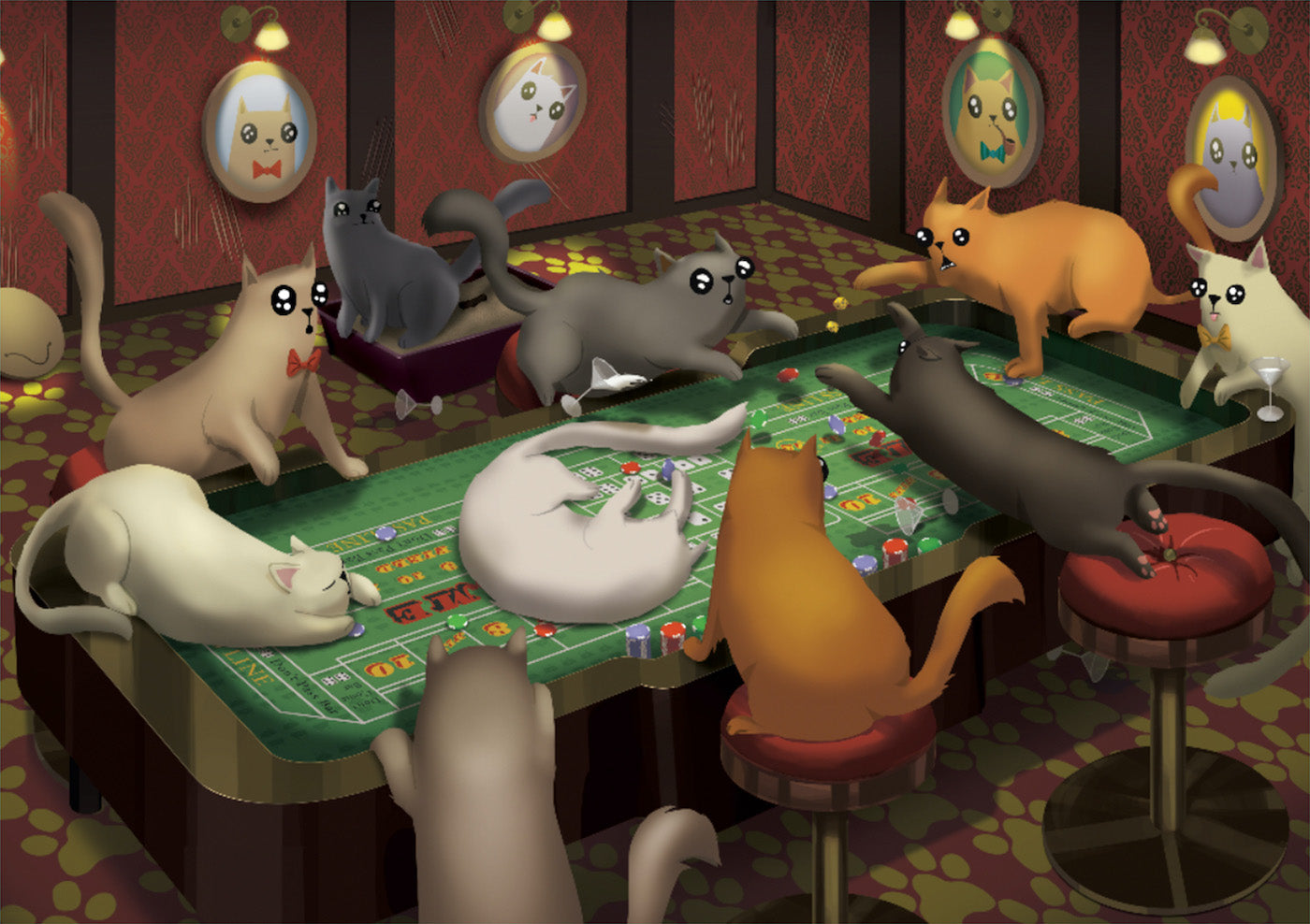 exploding-kittens-housing-boom-katzen-puzzle-1000-teile image 1