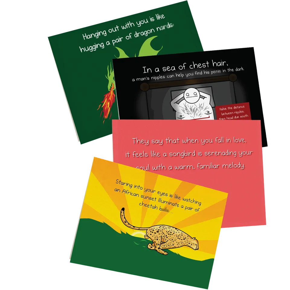 exploding-kittens-nsfw-love-friendship-cards-grusskarten-4er-pack image 1