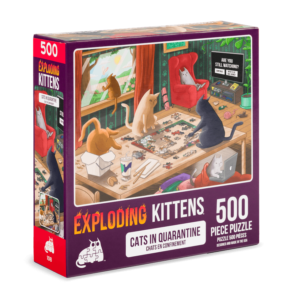 exploding-kittens-cats-in-quarantine-puzzle-1000-teile image 2