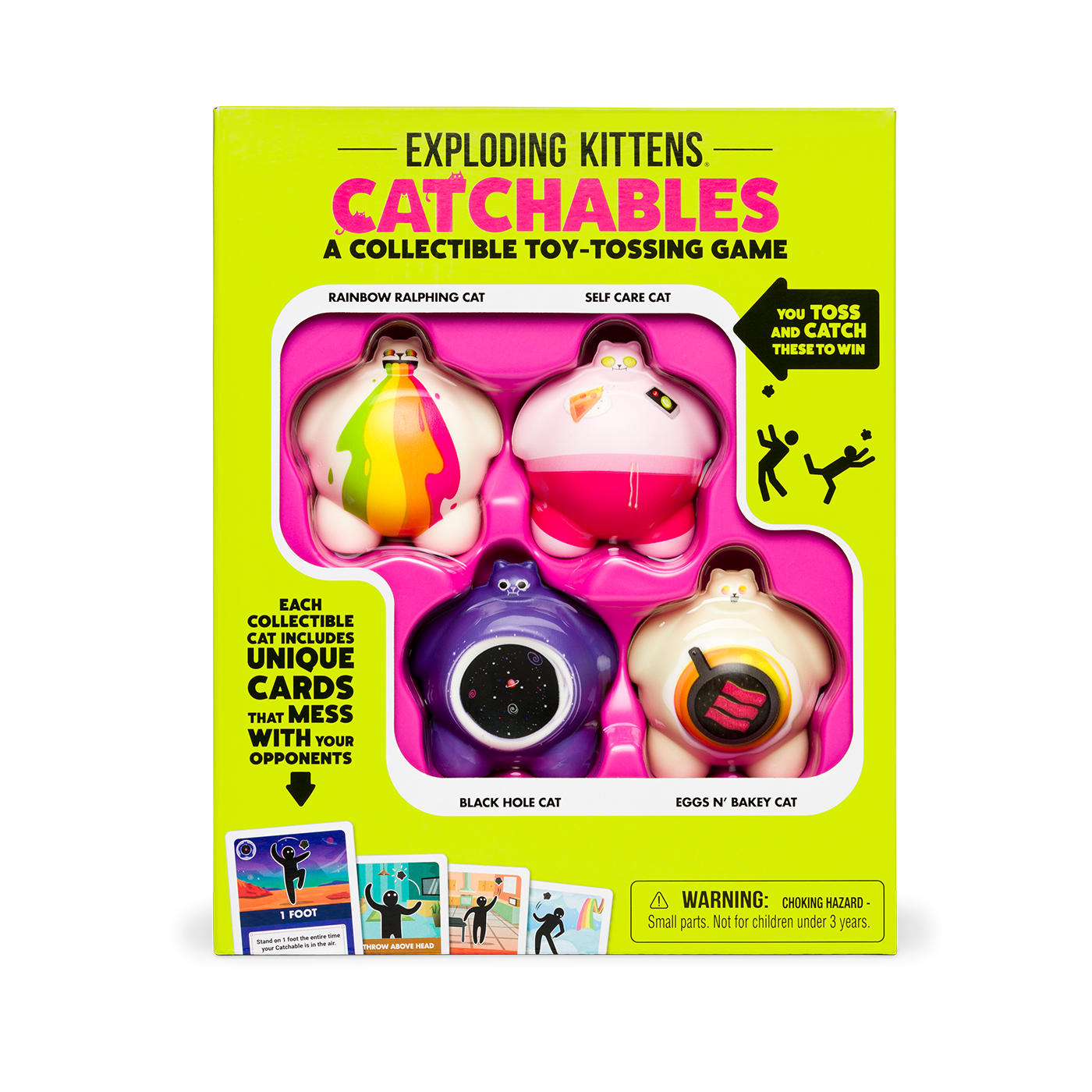 exploding-kittens-catchables-4-pack-wurfspiel-squishy-katzen image 1