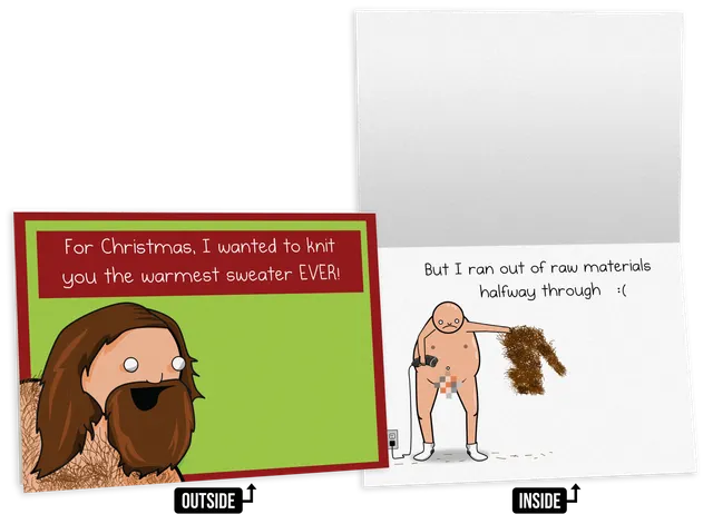 exploding-kittens-greeting-cards-sweater-grusskarte-weihnachten-nsfw image 1