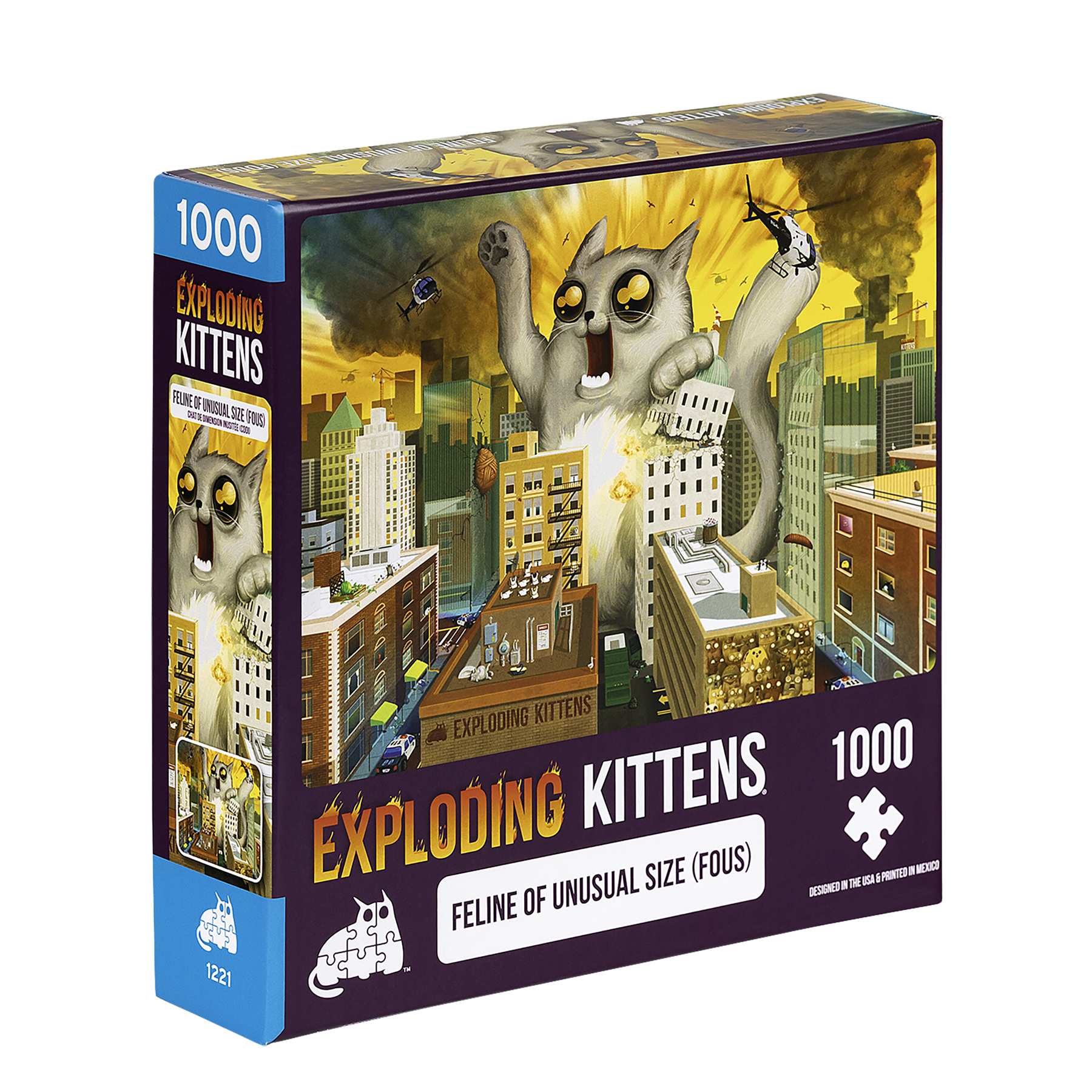 exploding-kittens-puzzles-feline-of-unusual-size-puzzle-1000-teile image 2