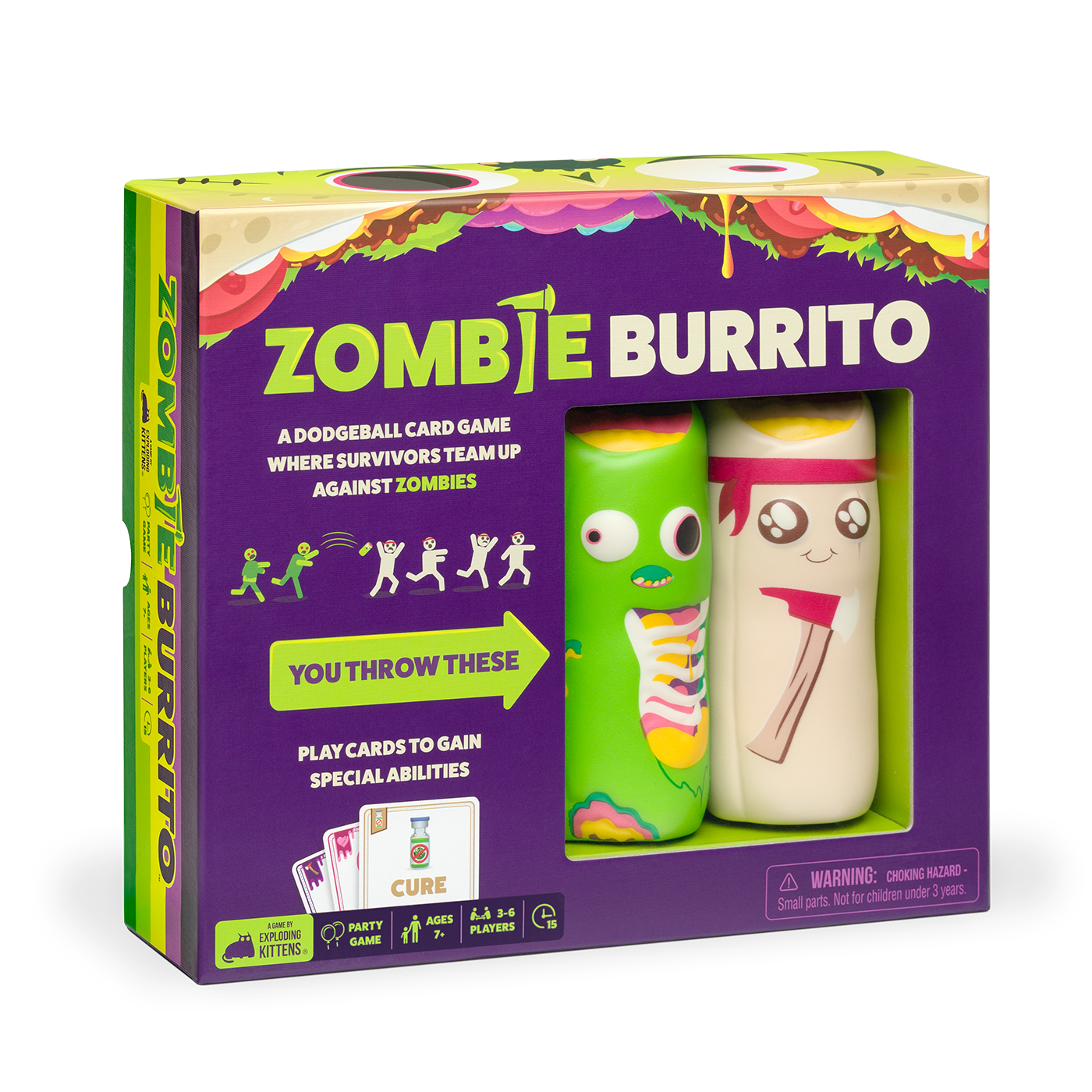 exploding-kittens-zombie-burrito-partyspiel-teamspiel-mit-wurf-burritos image 2