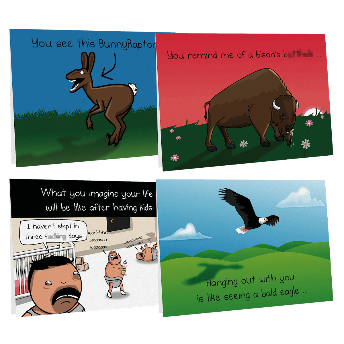exploding-kittens-nsfw-freundschaftskarten-4er-pack-erwachsene image 2