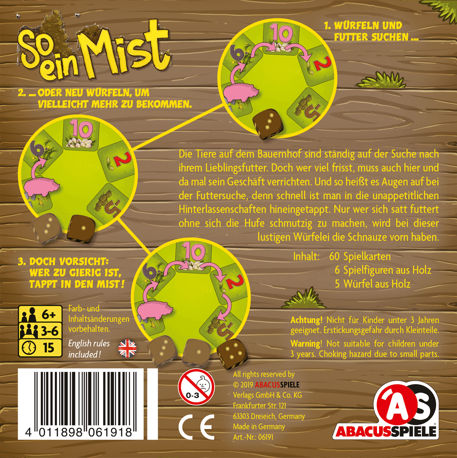 abacusspiele-zooloretto-so-ein-mist-kinderspiel-familienspiel-ab-7-jahre image 2
