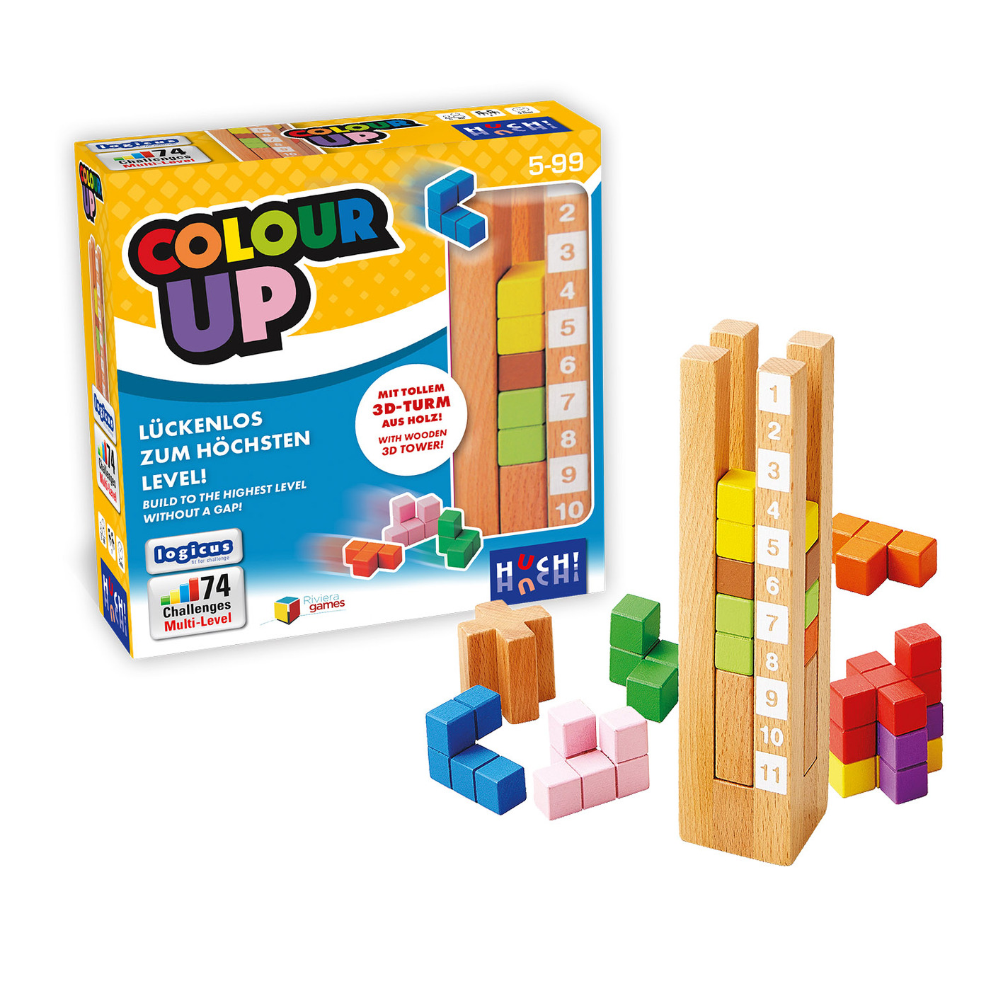 huch-auzou-colour-up-puzzle-holz-3d-logik image 8