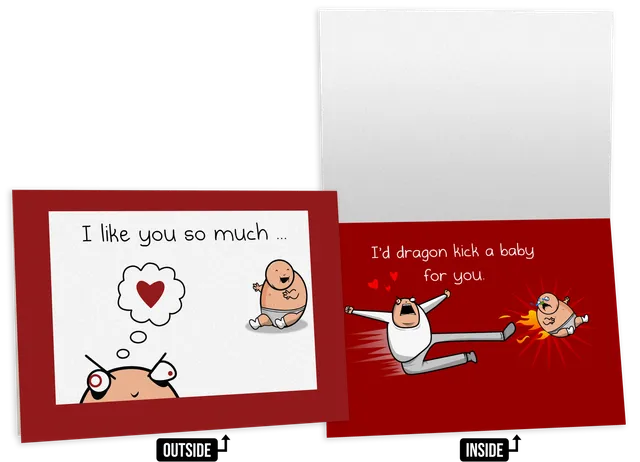 exploding-kittens-greeting-cards-baby-kick-gru-karte-nsfw-einzelkarte image 1