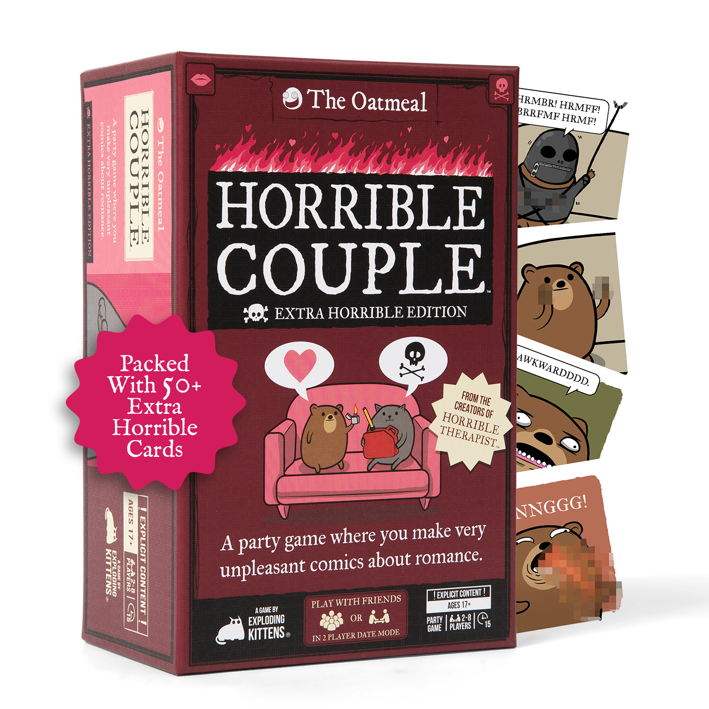 exploding-kittens-horrible-couple-extra-horrible-kartenspiel-paare image 1