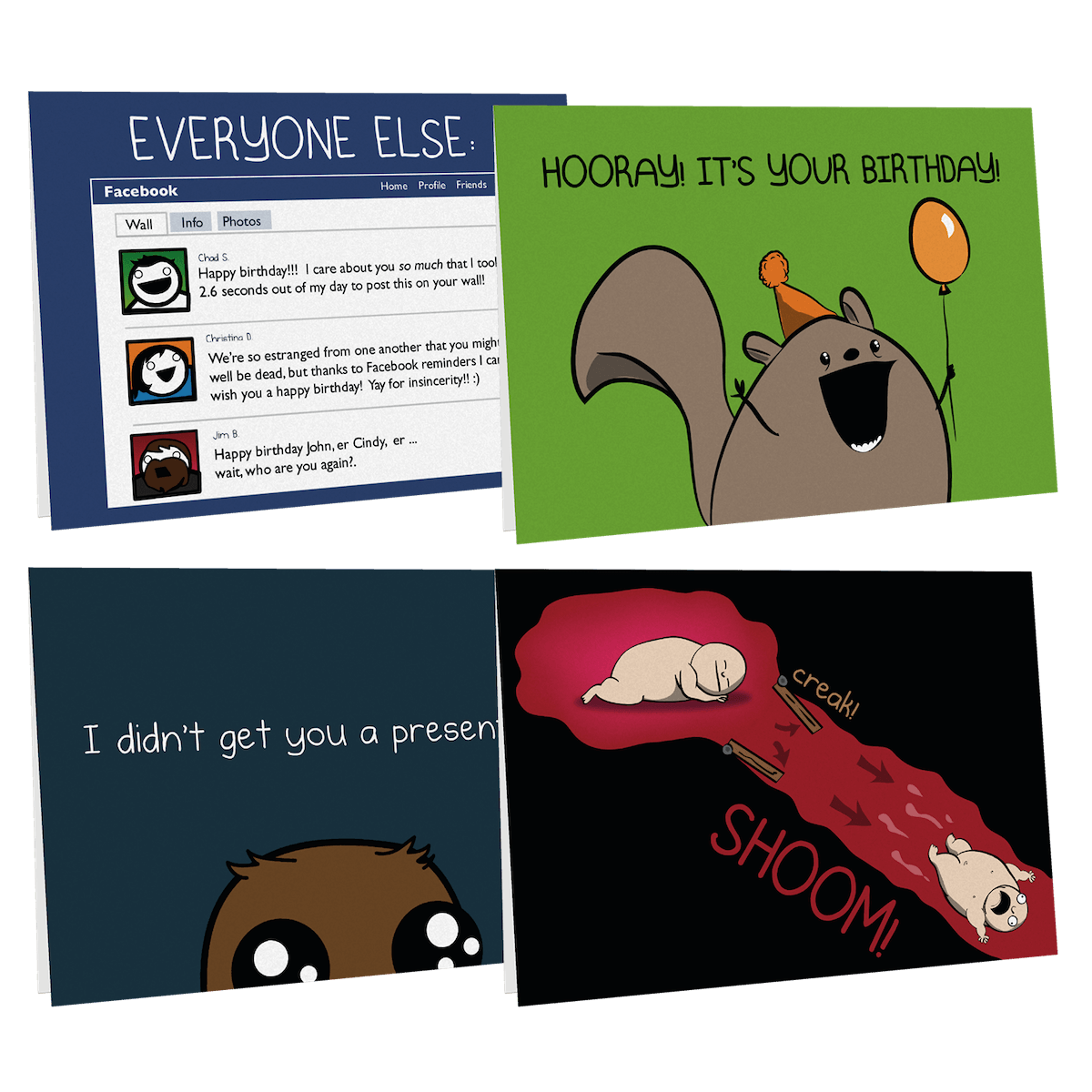 exploding-kittens-greeting-cards-nsfw-geburtstagskarte-4er-pack image 2