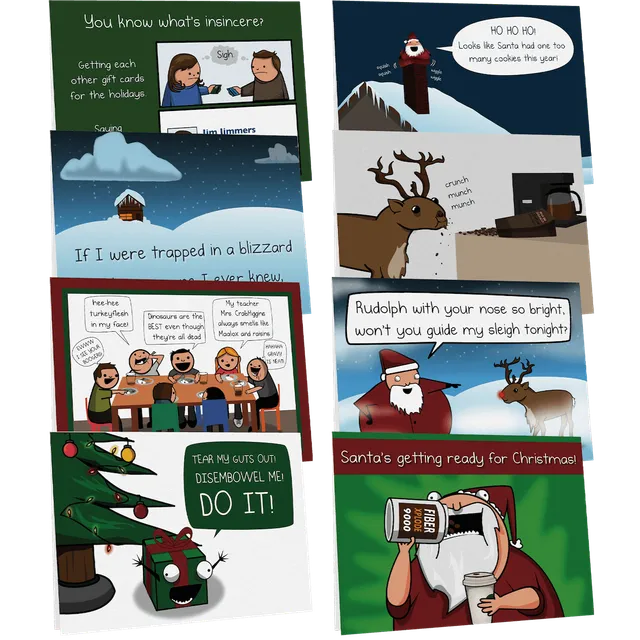 exploding-kittens-holiday-grusskarten-8er-pack-nsfw-bundle image 1