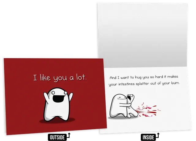 exploding-kittens-splatter-freundschaftskarte-nsfw-einzelkarte image 1