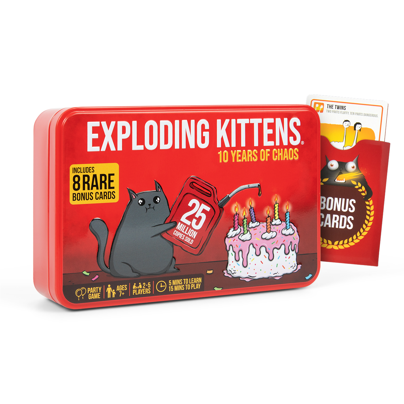 exploding-kittens-original-10th-anniversary-tin-kartenspiel-sammlerdose image 1