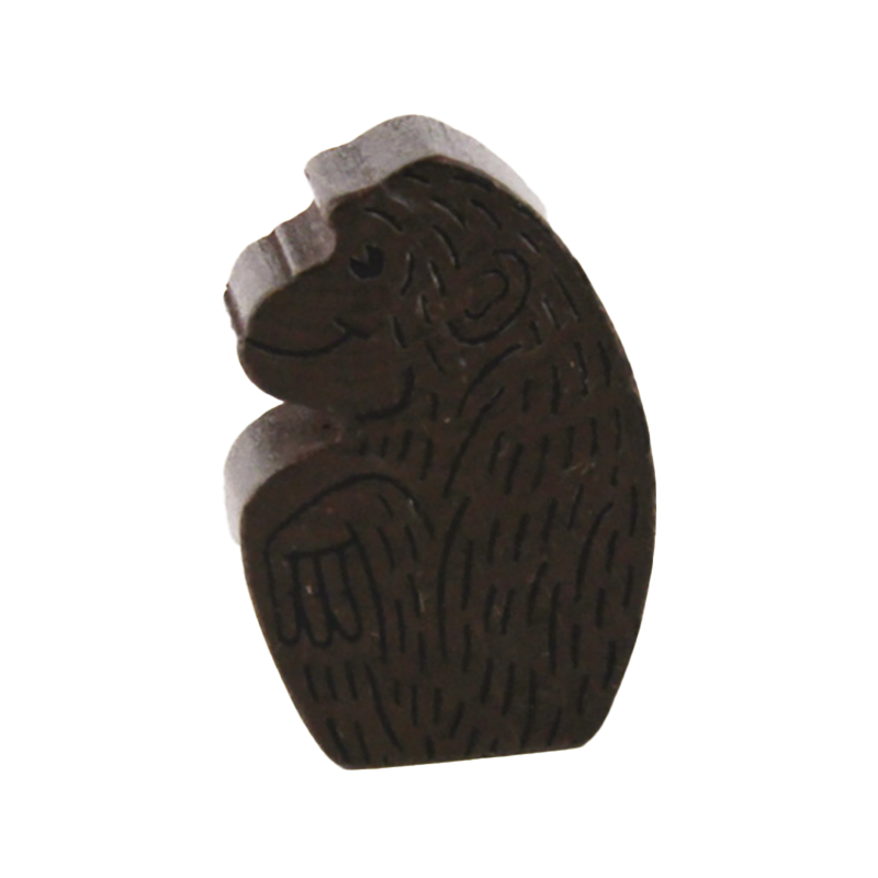 abacusspiele-zooloretto-affe-spielfigur-dunkelbraun-holz image 1