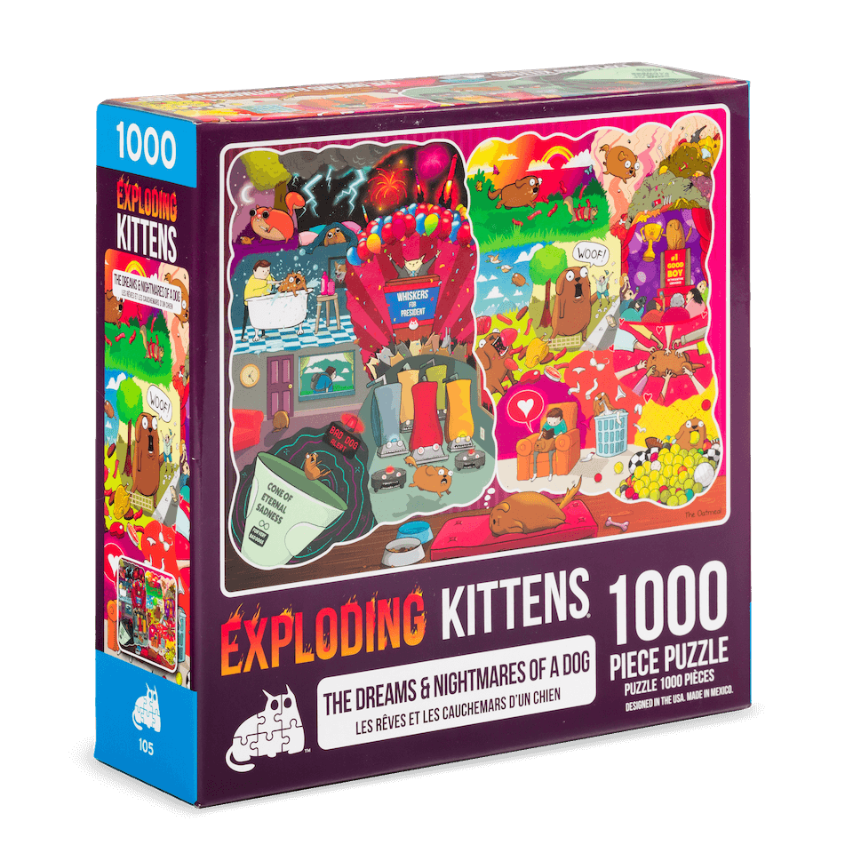 exploding-kittens-dreams-nightmares-dog-puzzle-1000-teile-hund image 2
