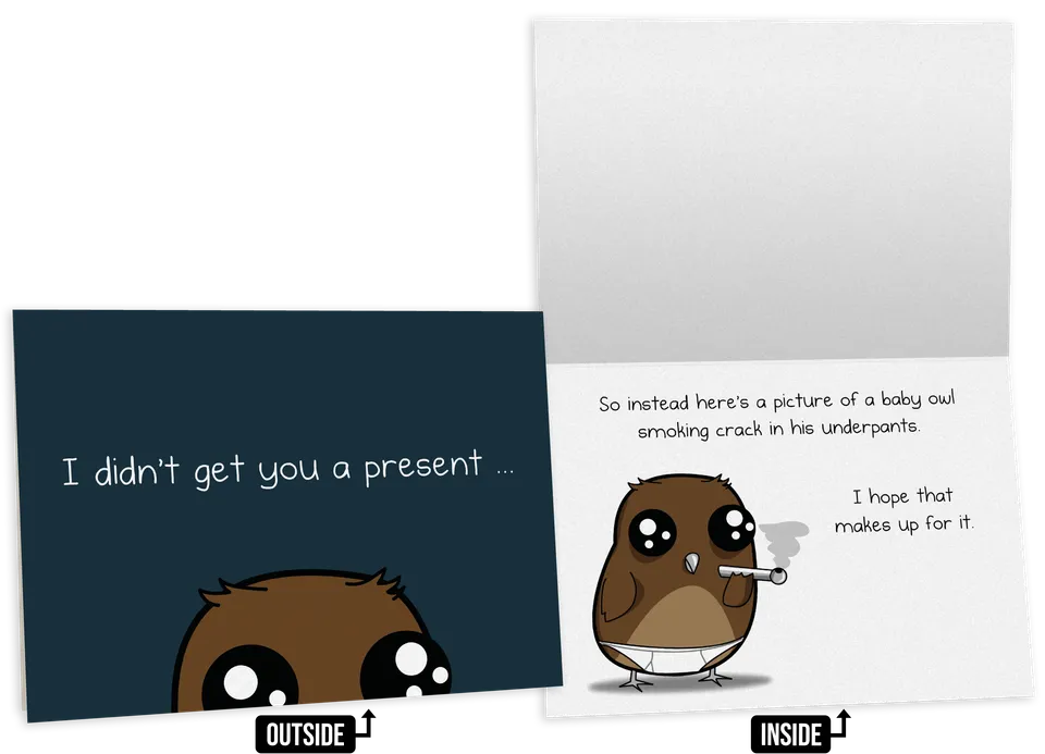 exploding-kittens-baby-owl-nsfw-geburtstagskarte-einzeln-lustig image 1