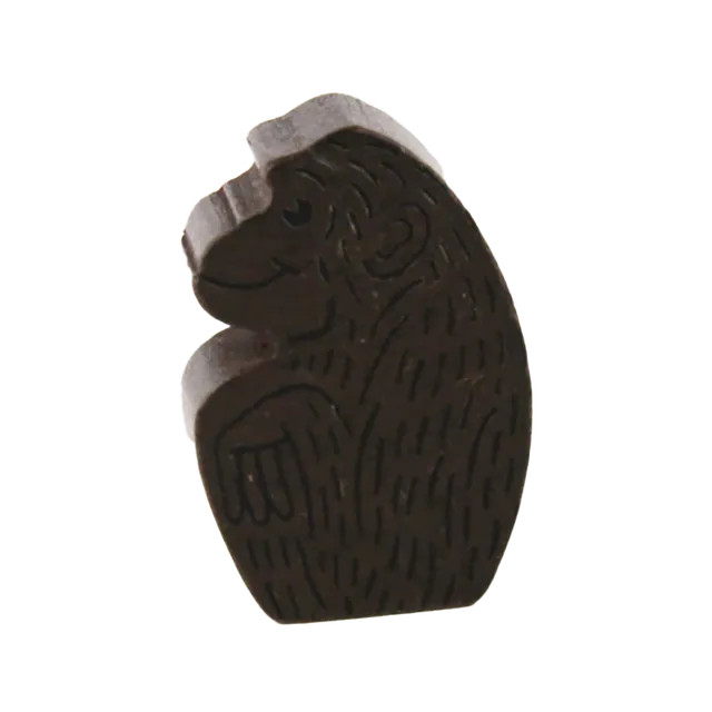 abacusspiele-zooloretto-affe-spielfigur-dunkelbraun-holz image 1