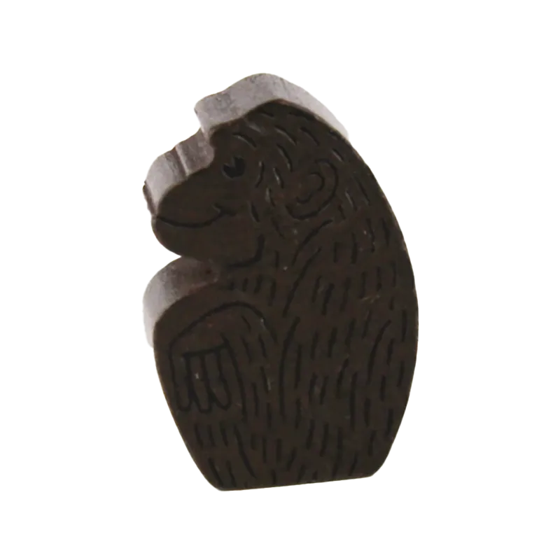 abacusspiele-zooloretto-affe-spielfigur-dunkelbraun-holz image 1
