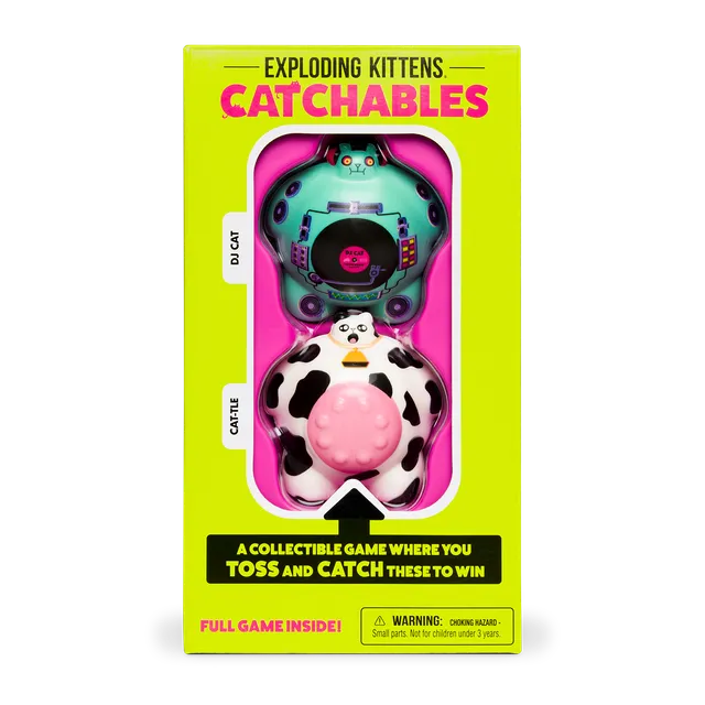 exploding-kittens-collectibles-catchables-2er-dj-cattle-figur image 1