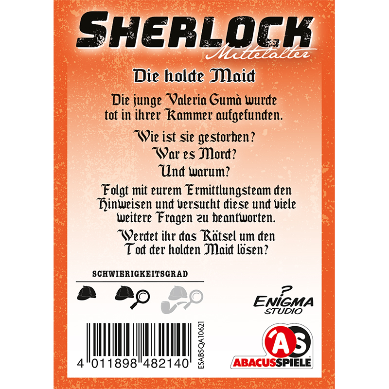 abacusspiele-sherlock-mittelalter-die-holde-maid-krimispiel image 2