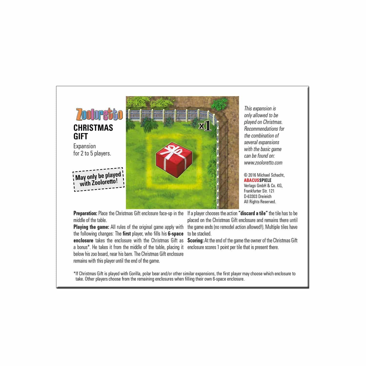 abacusspiele-zooloretto-weihnachtsgeschenk-goodie-erweiterung image 2