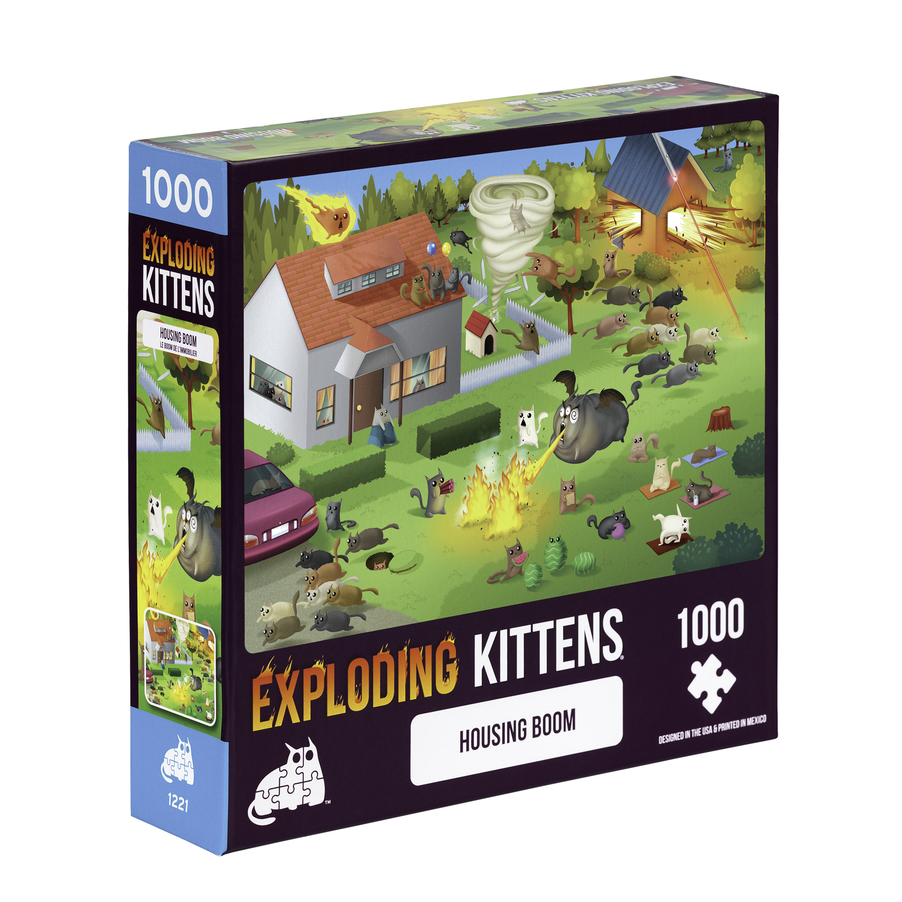 exploding-kittens-housing-boom-puzzle-1000-teile-katzenmotiv image 3
