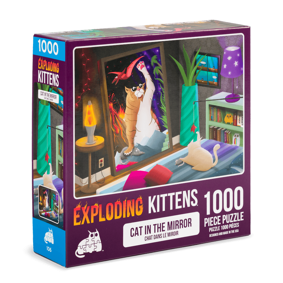 exploding-kittens-cat-in-the-mirror-puzzle-1000-teile image 2