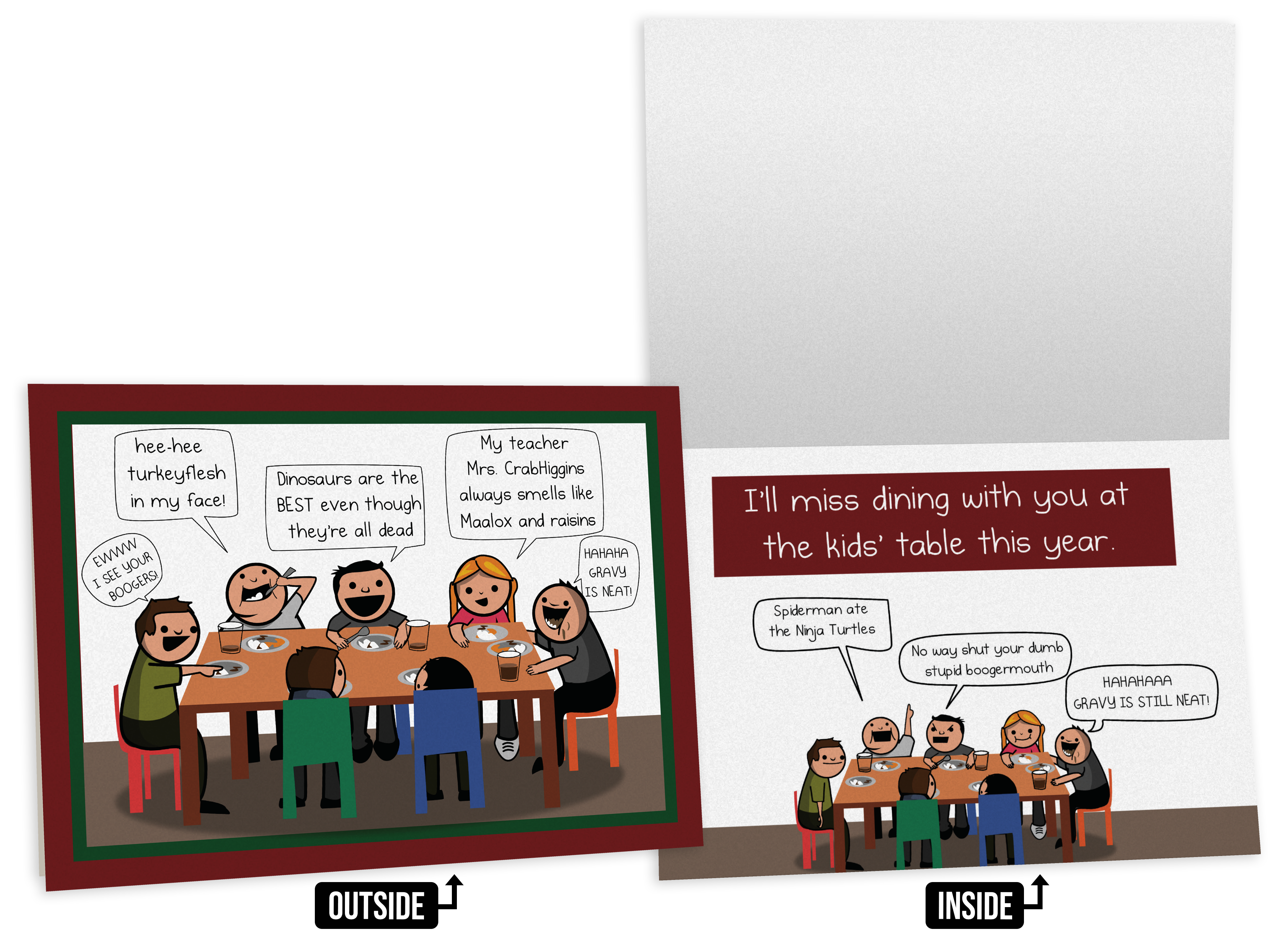 exploding-kittens-thanksgiving-holiday-gru-karte-einzelkarte-lustig image 1