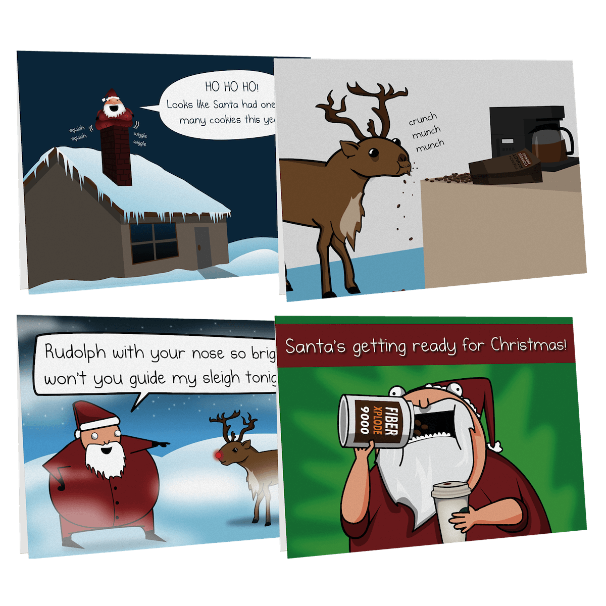 exploding-kittens-greeting-cards-weihnachtskarten-4er-set-nsfw-lustig image 2