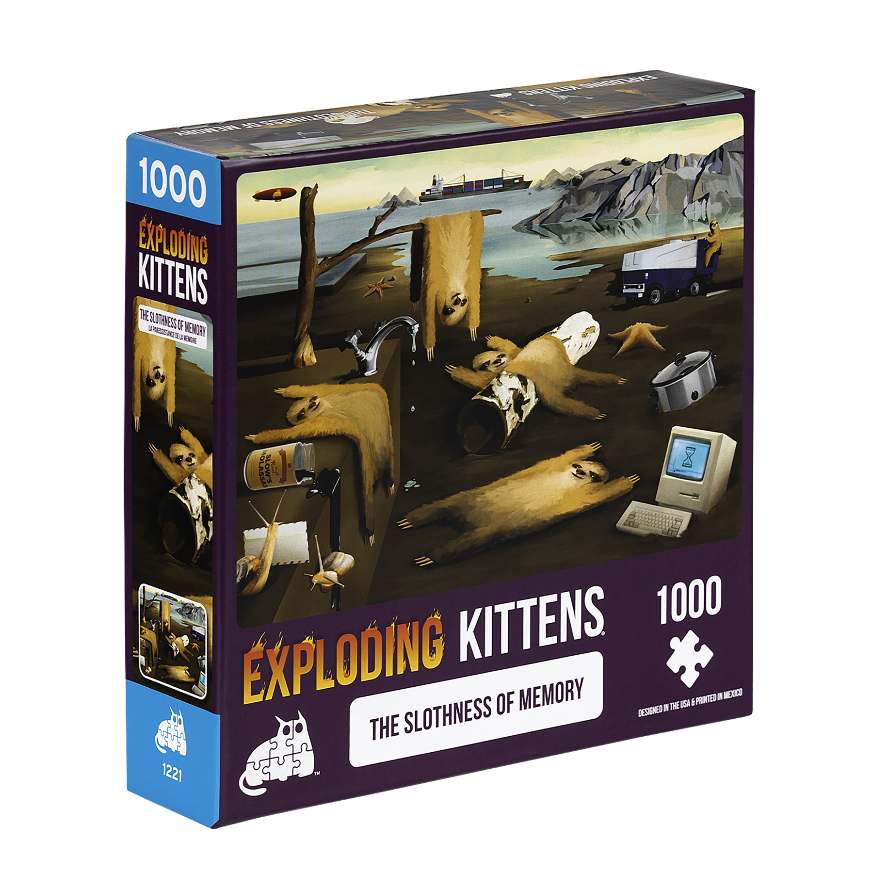 exploding-kittens-puzzles-slothness-of-memory-puzzle-1000-teile image 3