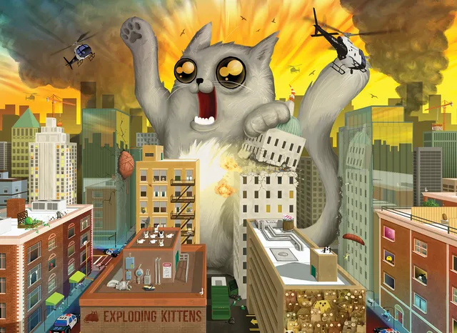 exploding-kittens-puzzles-feline-of-unusual-size-puzzle-1000-teile image 1