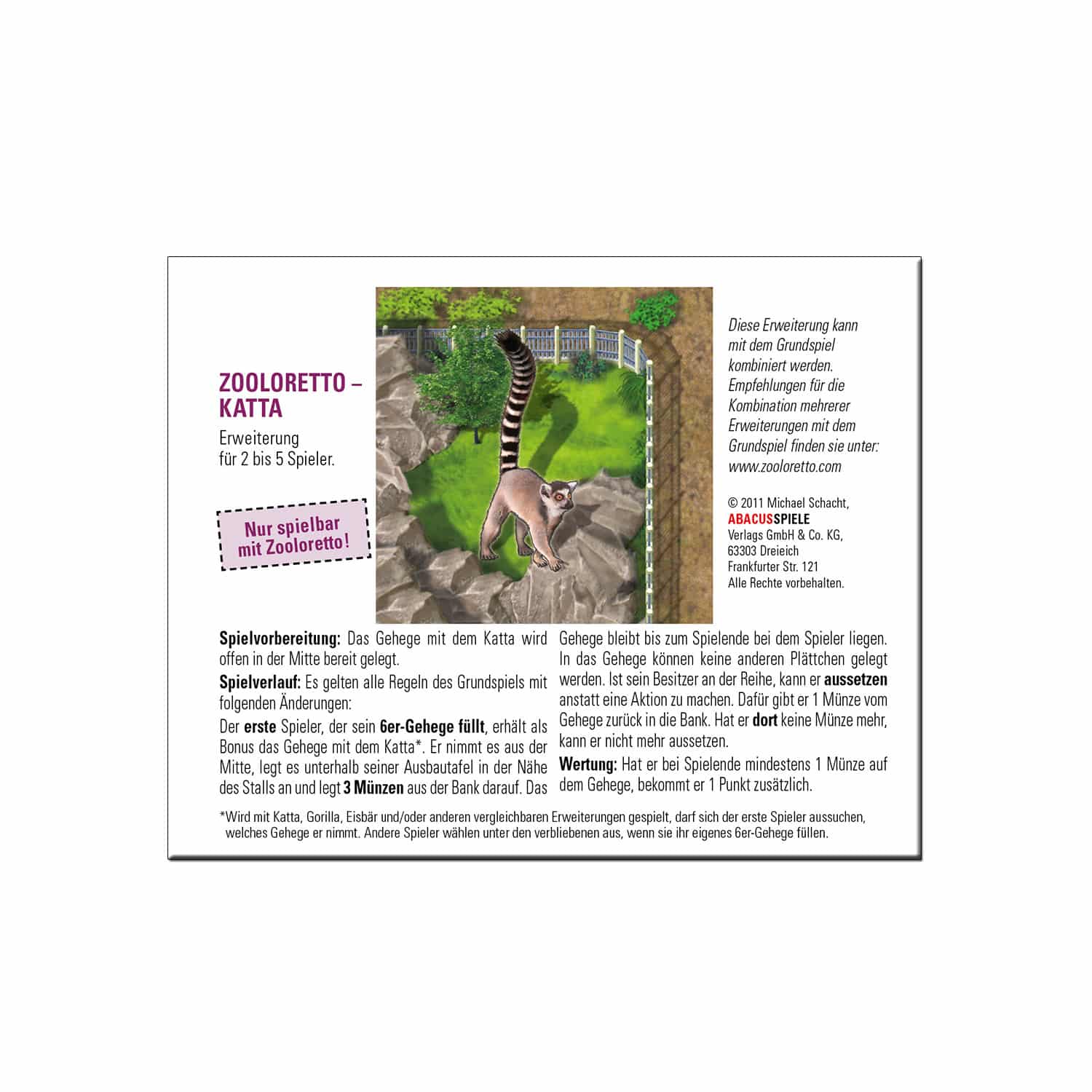abacusspiele-zooloretto-katta-goodie-tierpl-ttchen-erweiterung image 1