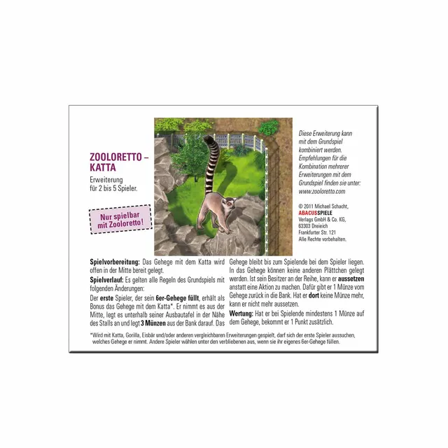 abacusspiele-zooloretto-katta-goodie-tierpl-ttchen-erweiterung image 1