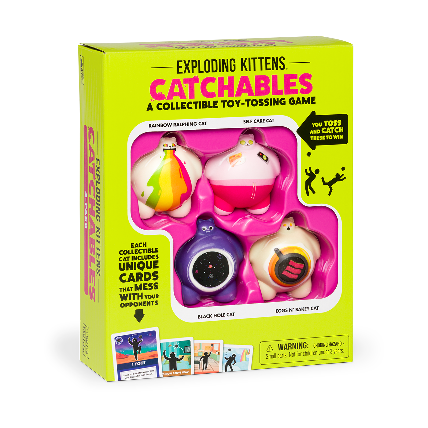exploding-kittens-catchables-4-pack-wurfspiel-squishy-katzen image 2