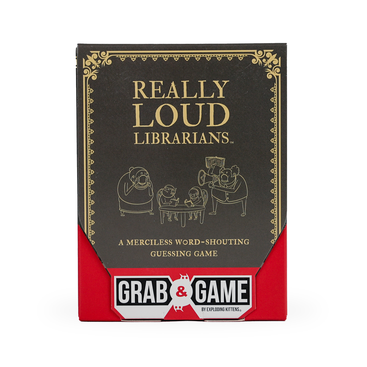 exploding-kittens-games-really-loud-librarians-wortspiel-grab-game image 1