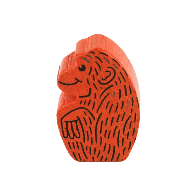 abacusspiele-zooloretto-affe-spielfigur-orange-ersatzteil image 1
