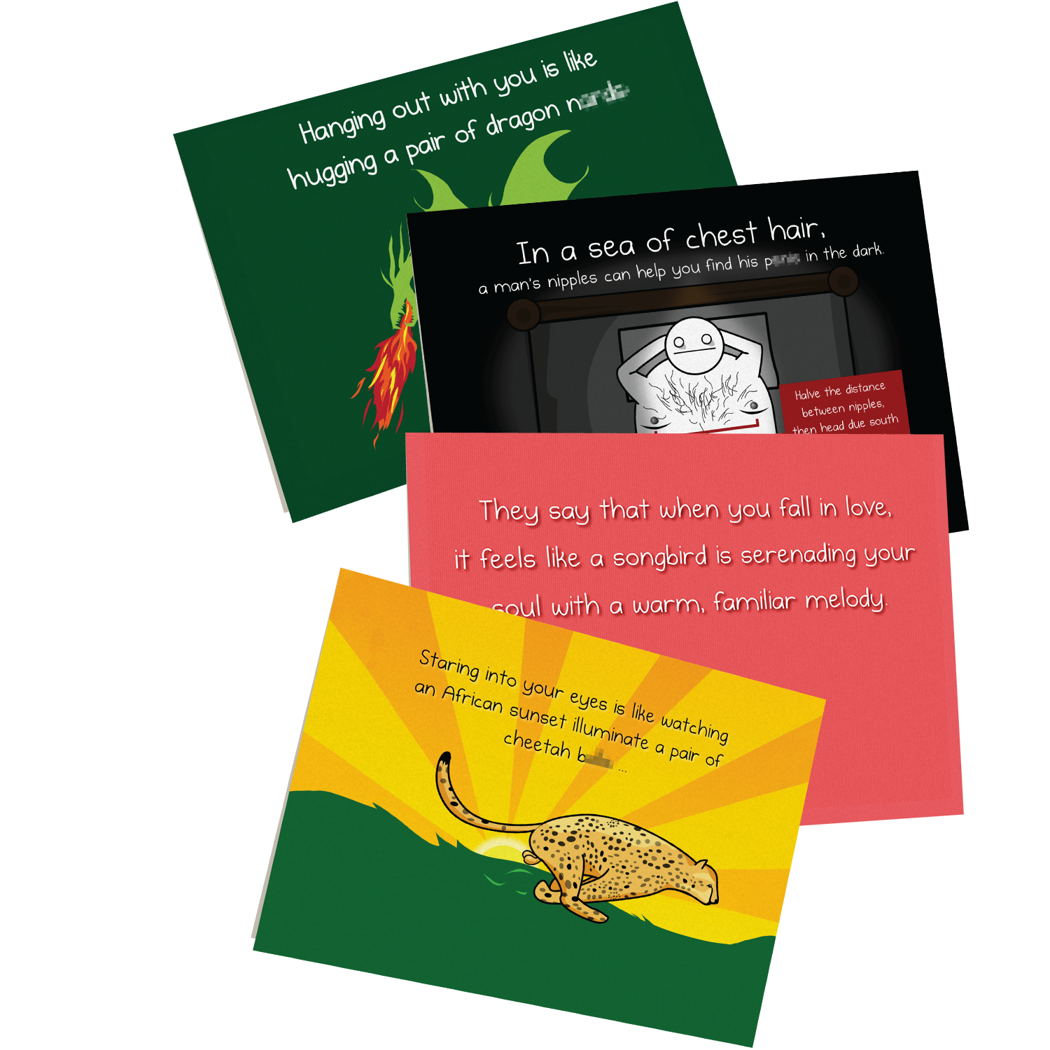 exploding-kittens-nsfw-love-friendship-cards-grusskarten-4er-pack image 1