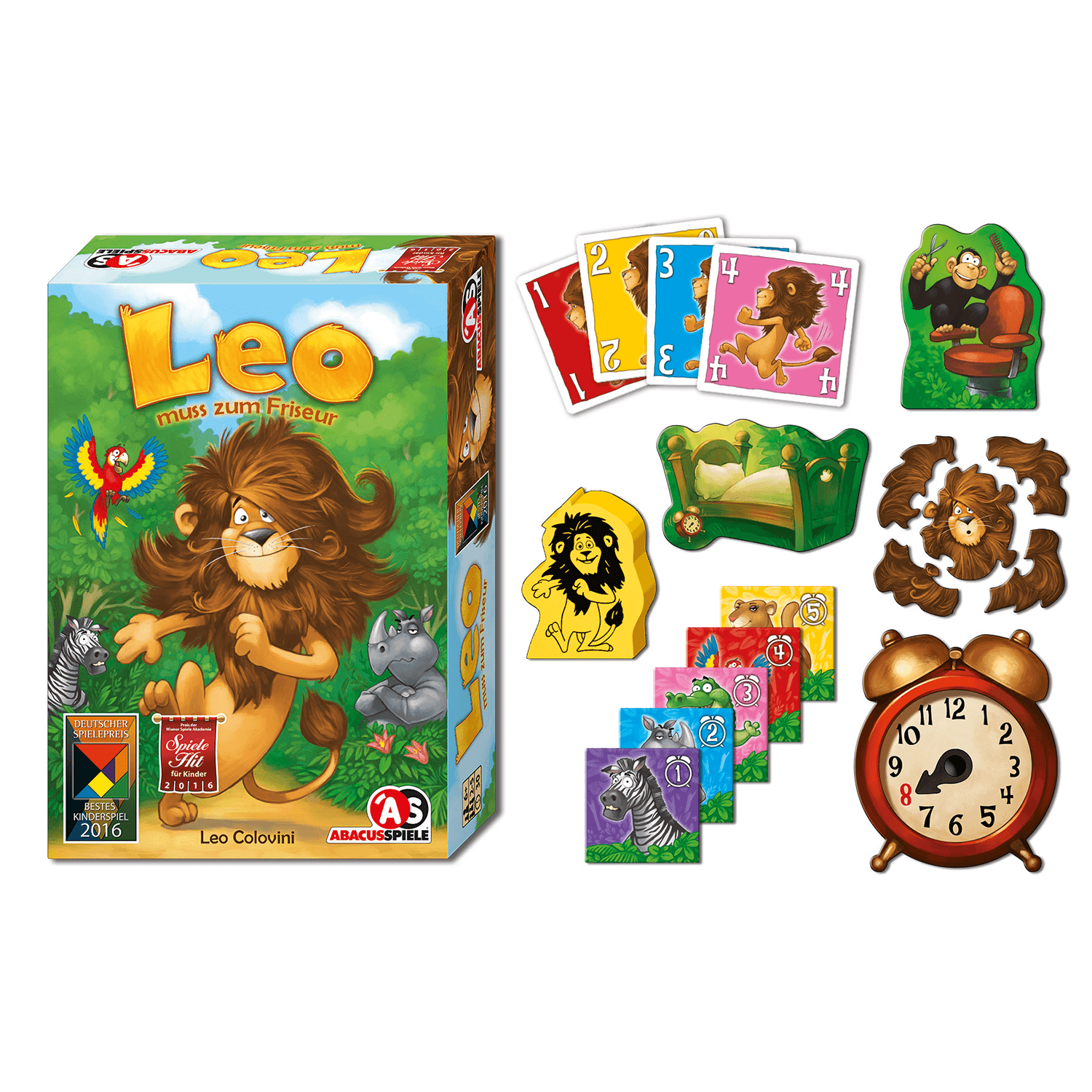 abacusspiele-zooloretto-leo-muss-zum-friseur-kinderspiel image 3