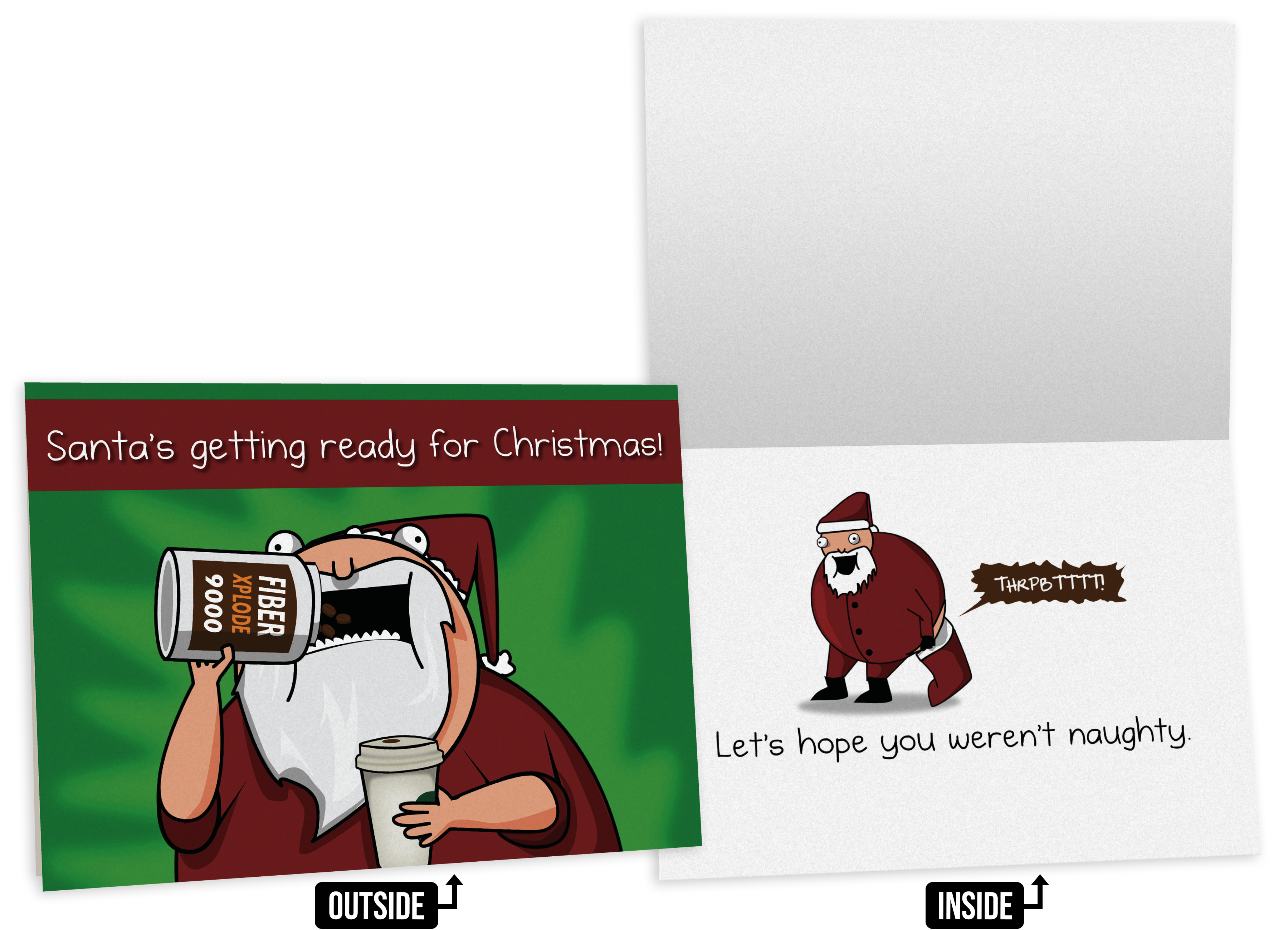 exploding-kittens-santa-s-fiber-gru-karte-weihnachten-nsfw image 1