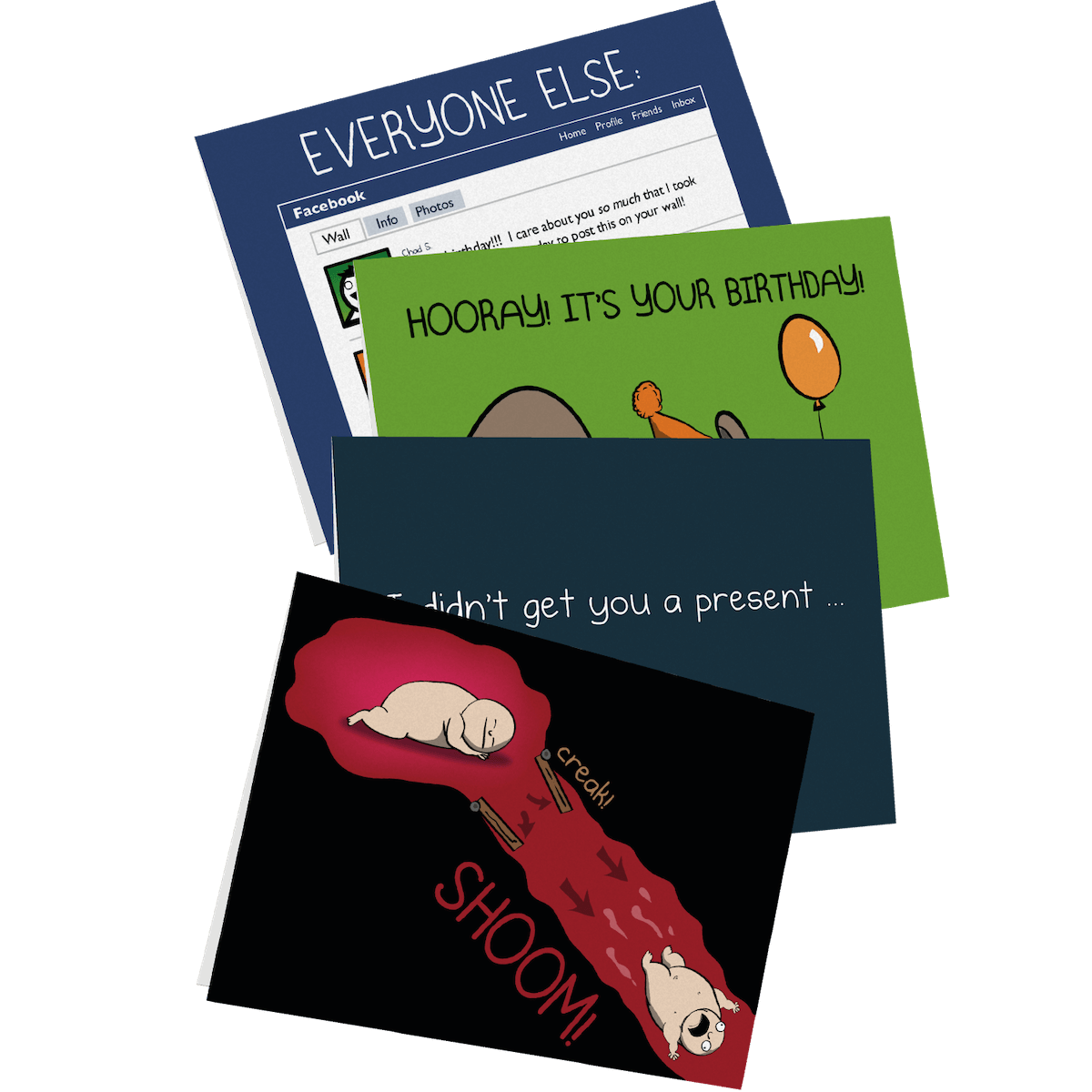 exploding-kittens-greeting-cards-nsfw-geburtstagskarte-4er-pack image 1