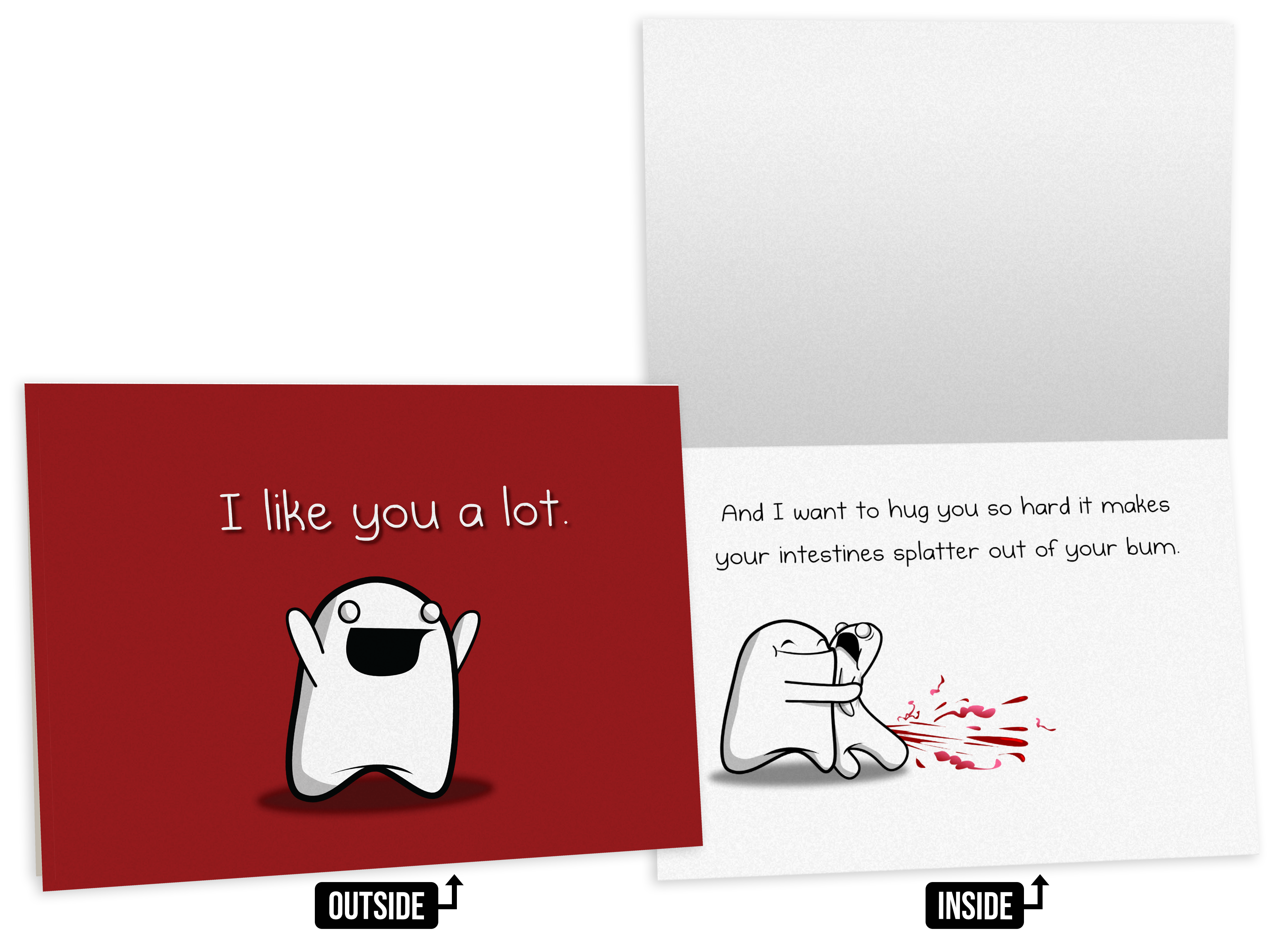 exploding-kittens-splatter-freundschaftskarte-nsfw-einzelkarte image 1