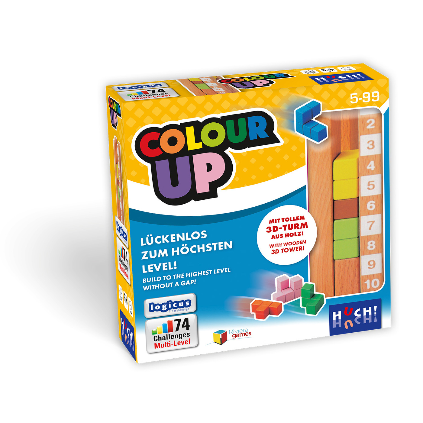 huch-auzou-colour-up-puzzle-holz-3d-logik image 1