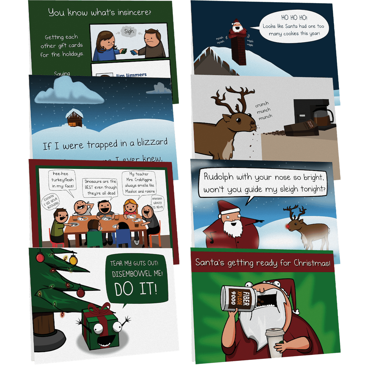exploding-kittens-holiday-grusskarten-8er-pack-nsfw-bundle image 1